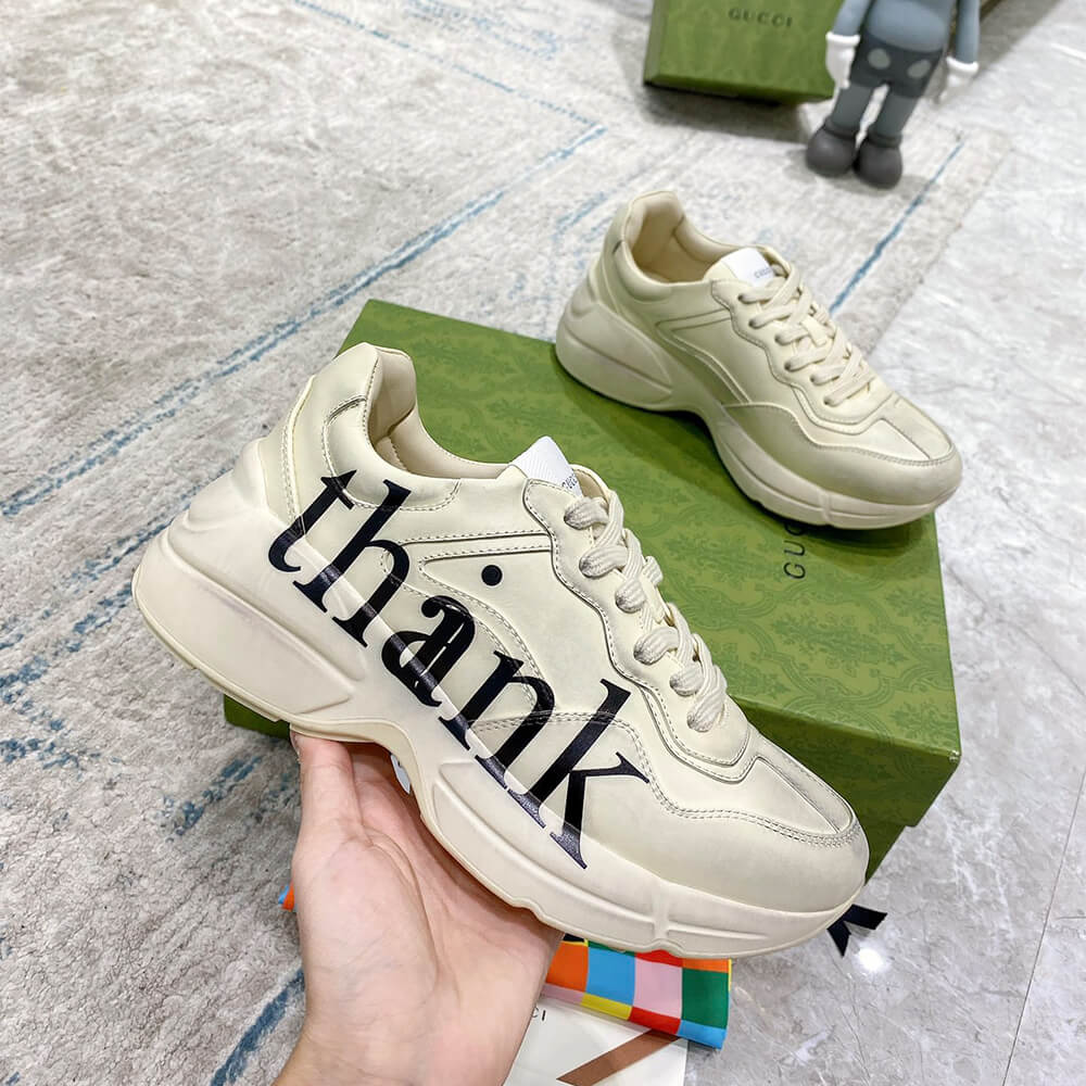 Gucci Rhyton  Think   Thank  Sneaker