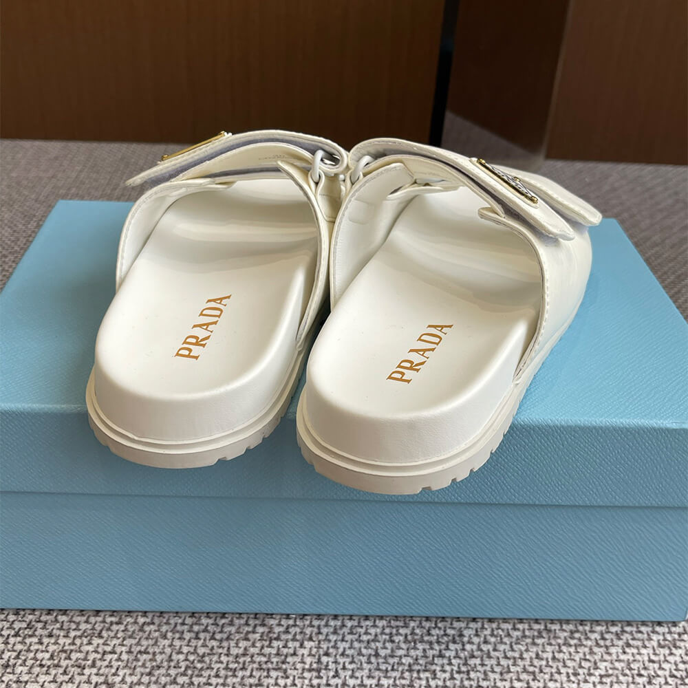 PRADA Nappa leather slides