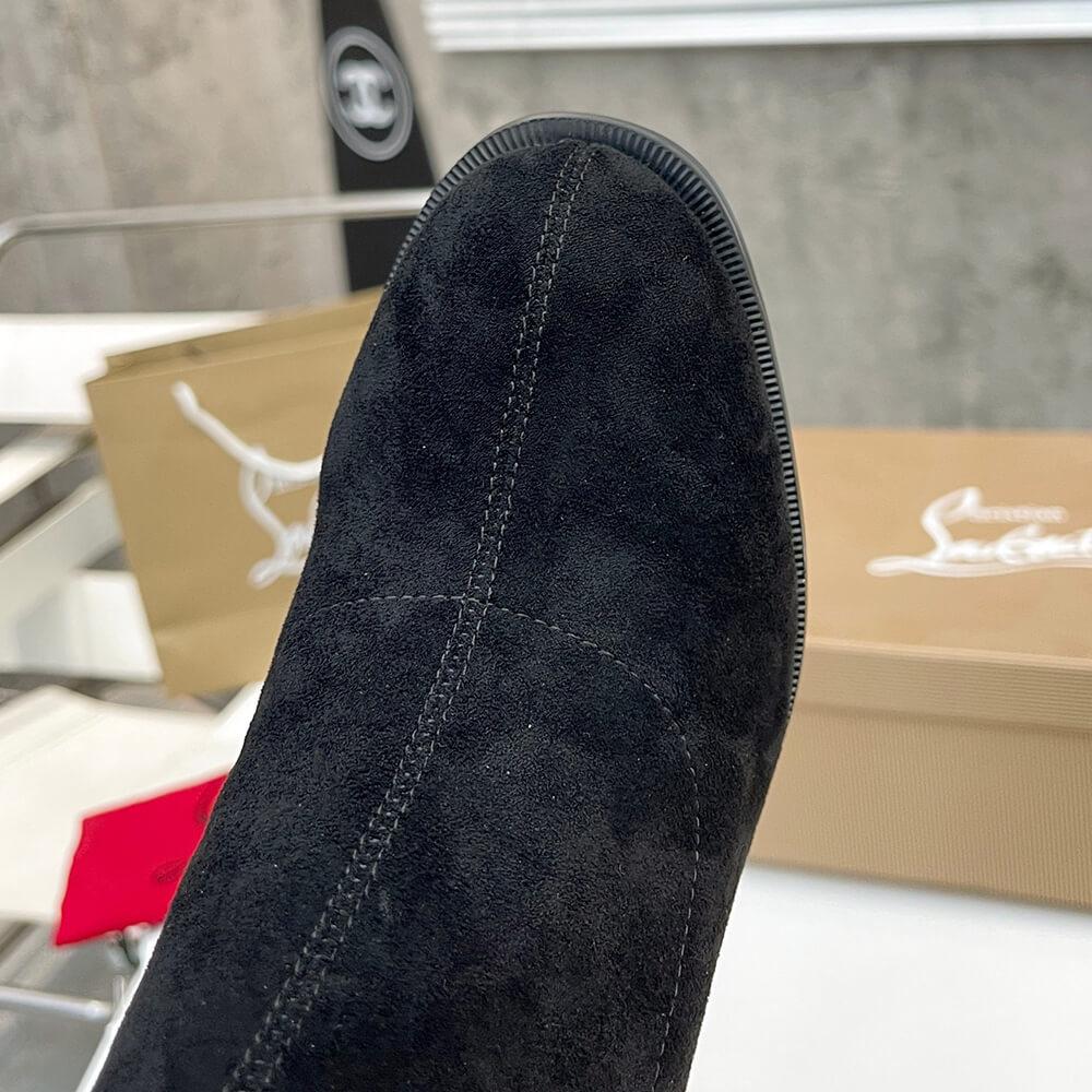 Christian Louboutin Strechadoxa 70 Suede Ankle Boots