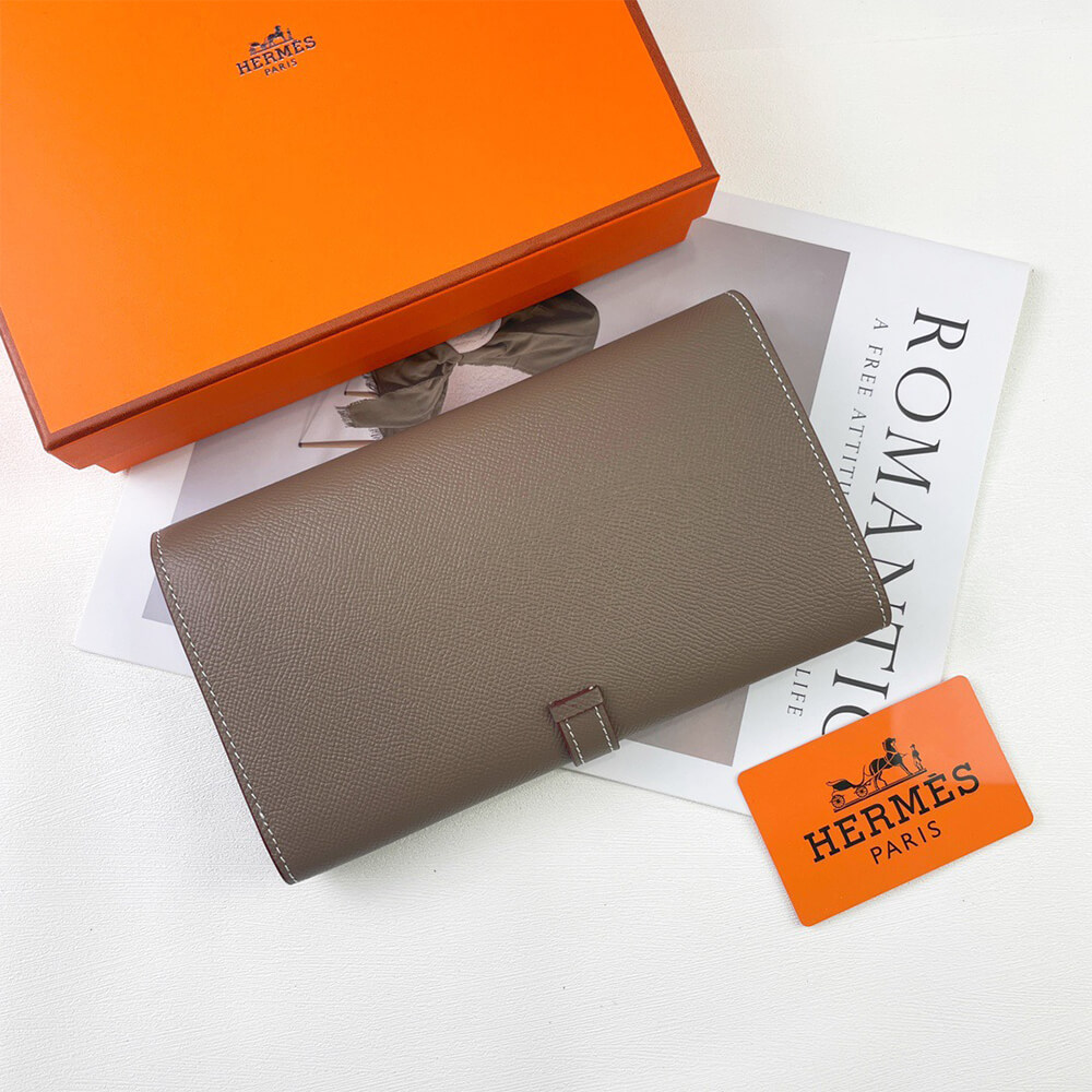 HERMES New H Passant Toutenmain wallet(HIGH-END GRADE)