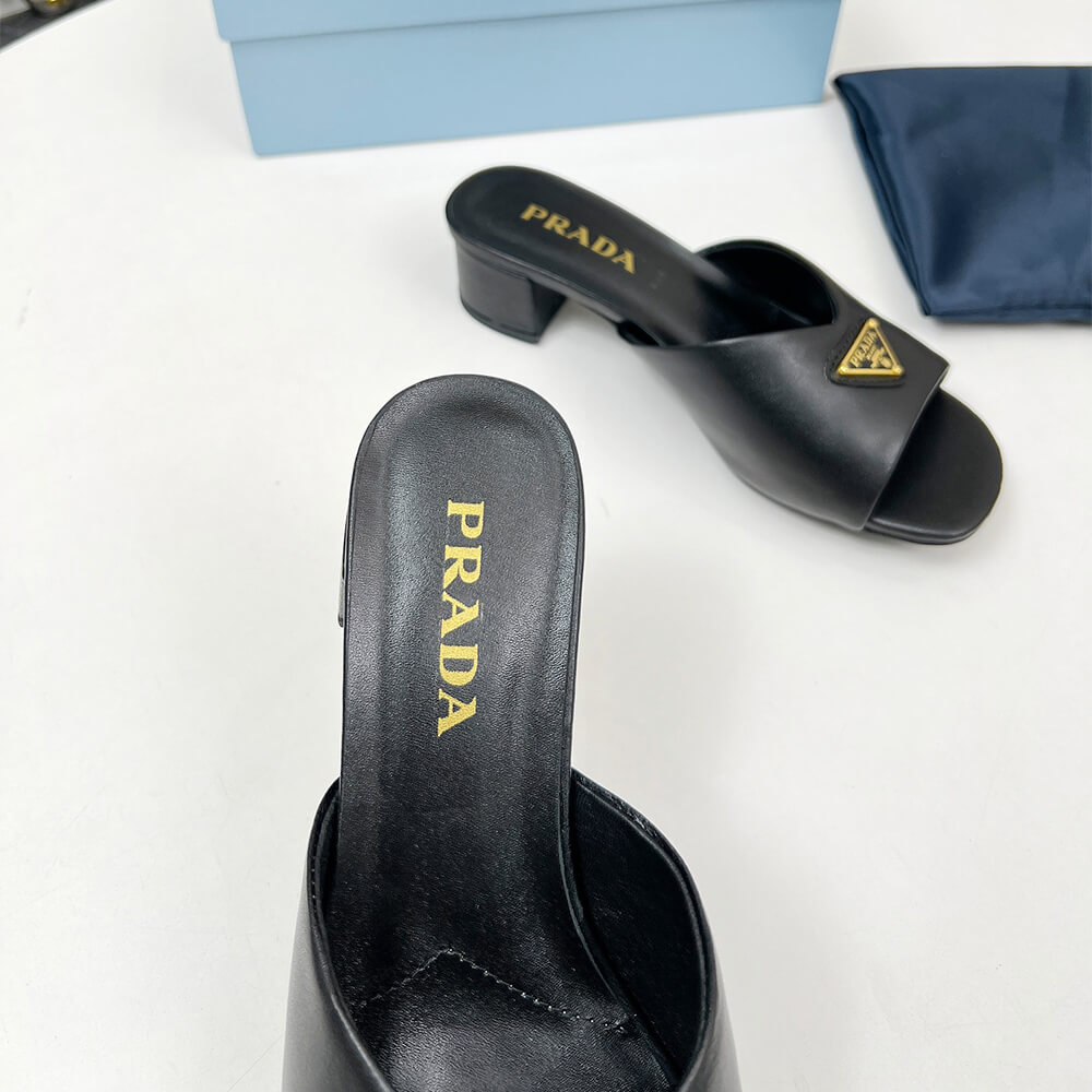 Prada Padded nappa leather sandals