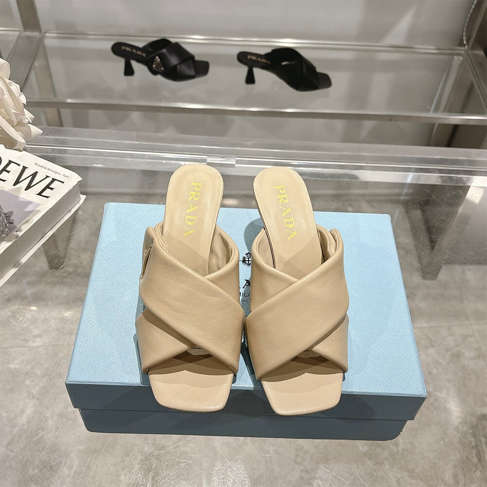 Prada Padded nappa leather sandals