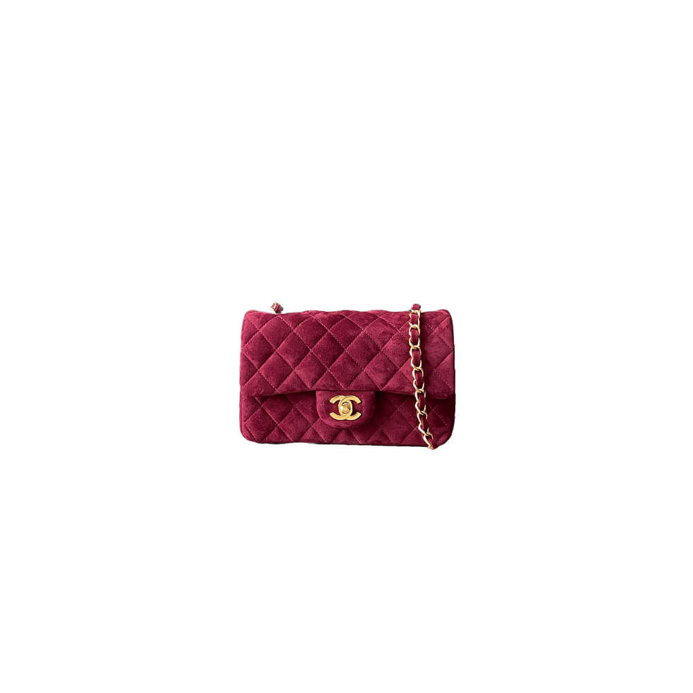 CHANEL SUEDE MINI FLAP BAG(HIGH-END GRADE)