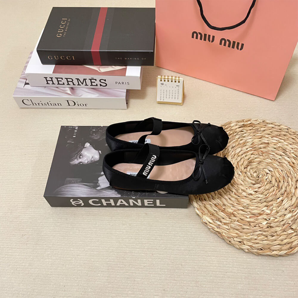 MiuMiu Satin ballerinas
