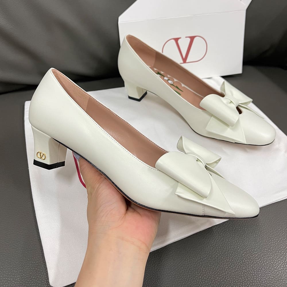 VALENTINO BOWOW sheepskin high heels (heel height 4.5 cm)