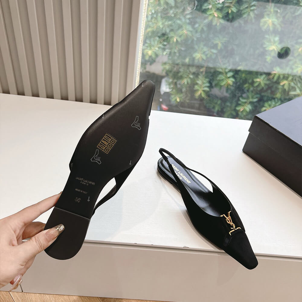 YSL Pointed Toe Slingback