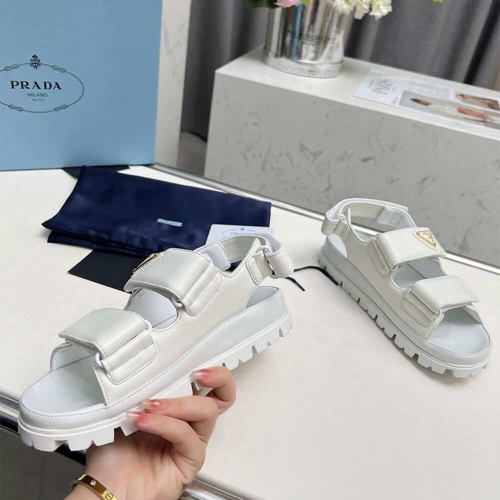 PRADA Nappa leather sandals