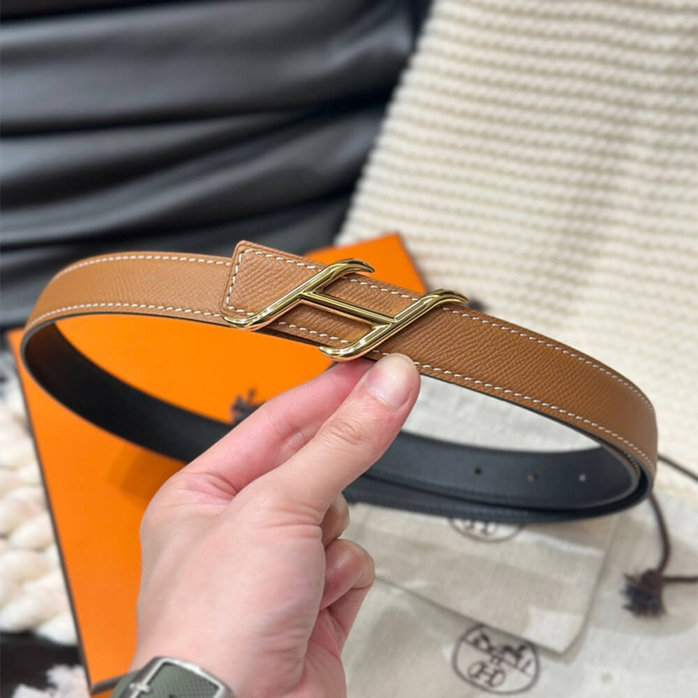 HDN belt buckle   Reversible leather strap 24 mm