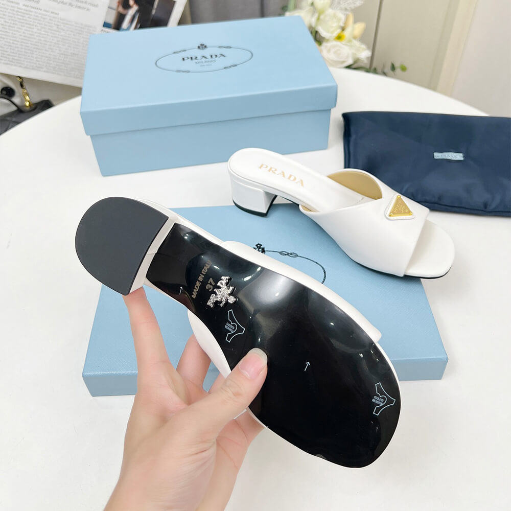 Prada Padded nappa leather sandals