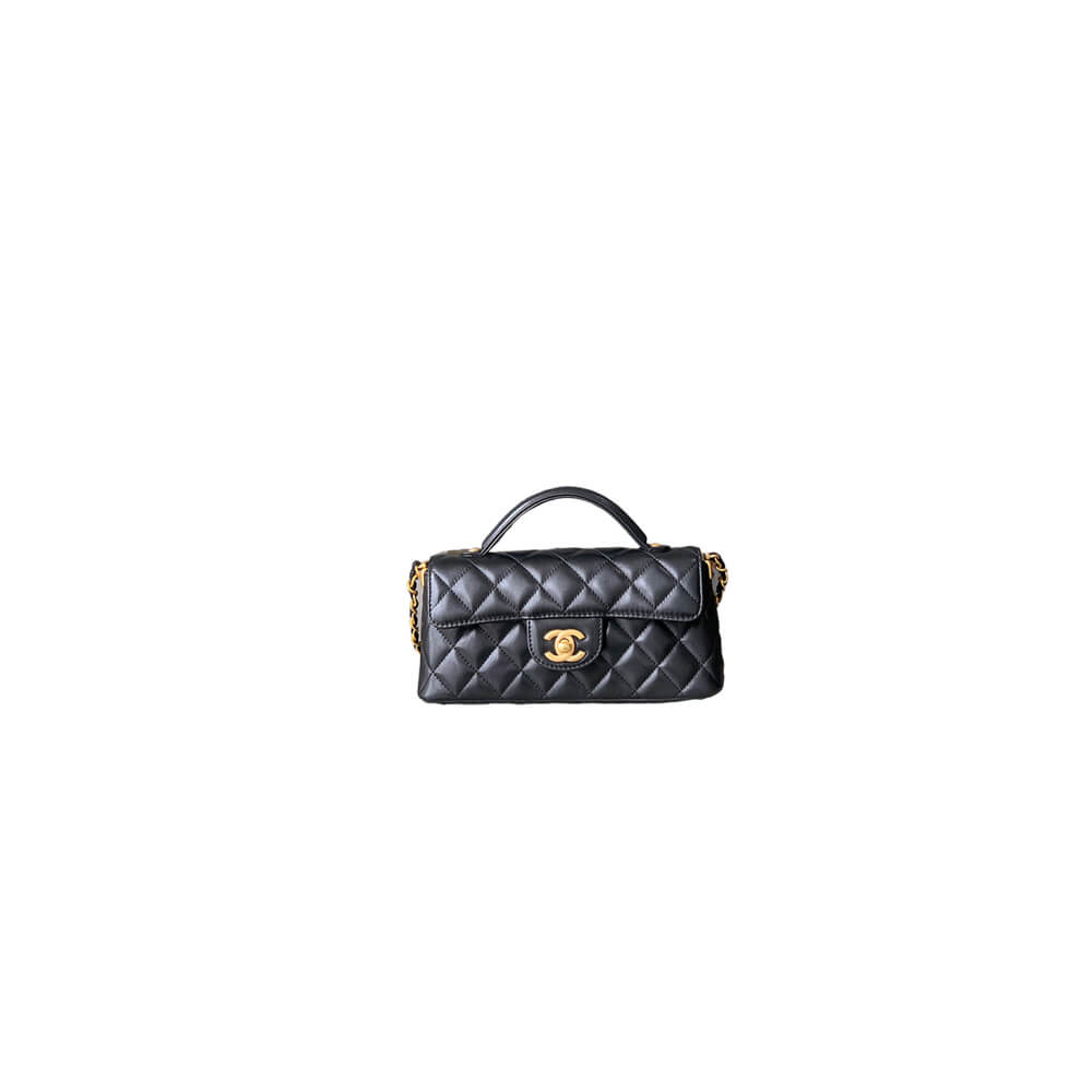 CHANEL Mini Flap Bag with Top Handle(HIGH-END GRADE)