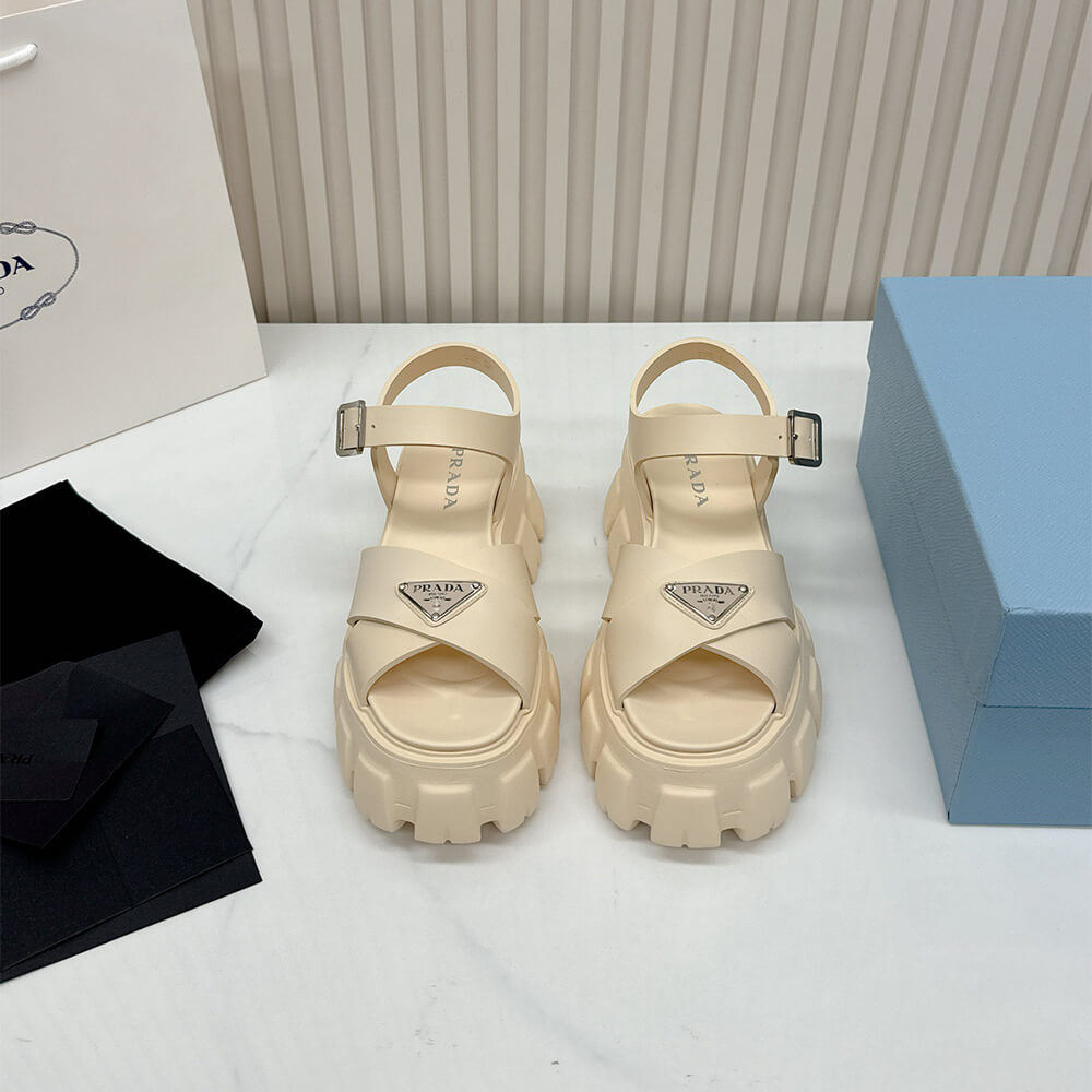 PRADA Monolith rubber sandals