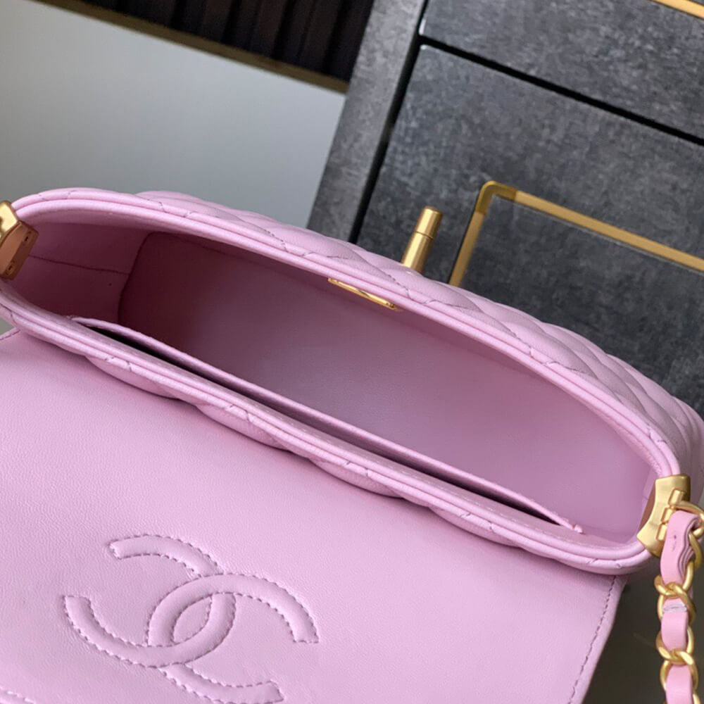 CHANEL Small Flap Bag with Top Handle(HIGH-END GRADE)