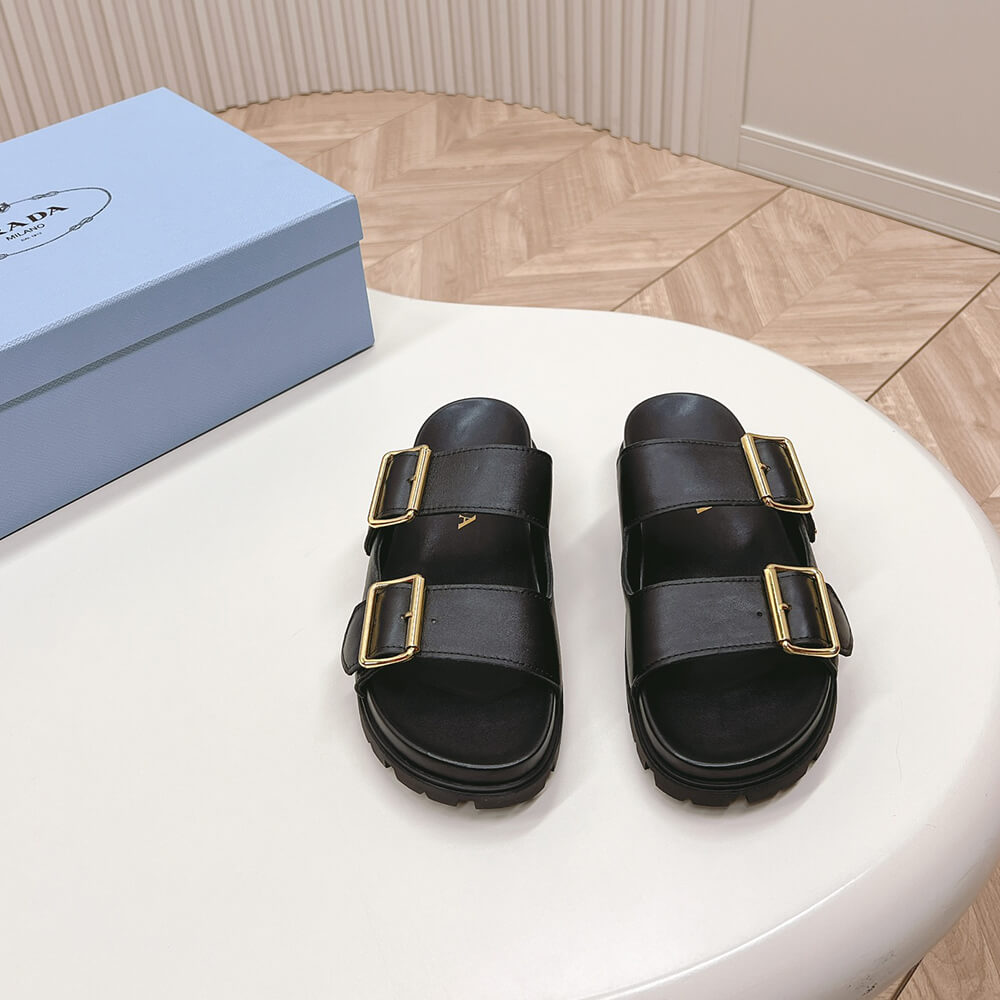 PRADA Nappa leather slides