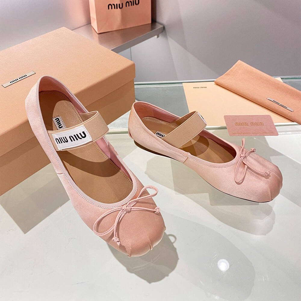 MiuMiu Satin ballerinas